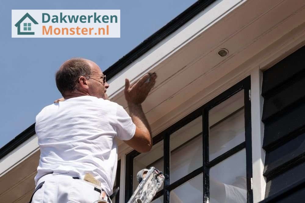 Dakgoot afwerken door onze dakdekker in Monster